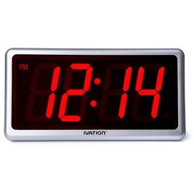 Ivation Huge 36 inch Large Big Oversized Digital LED Clock - Red