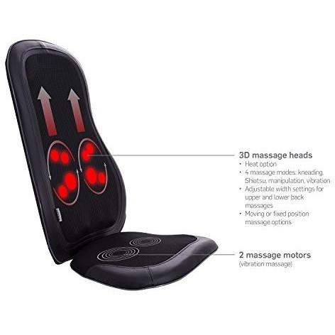 Shiatsu Head & Neck Vibrating Massage Car Seat