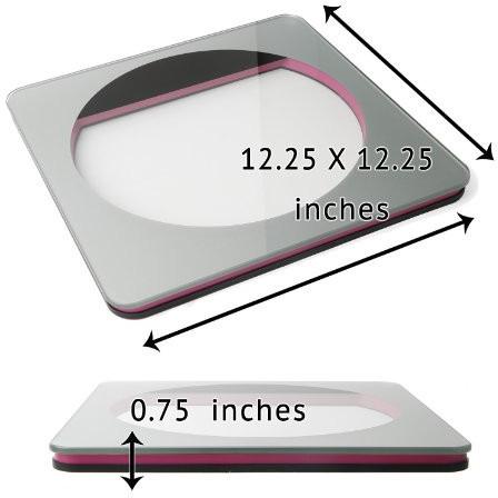 Ivation Ultra Thin LCD Tempered Glass Digital Bathroom & Gym Scale