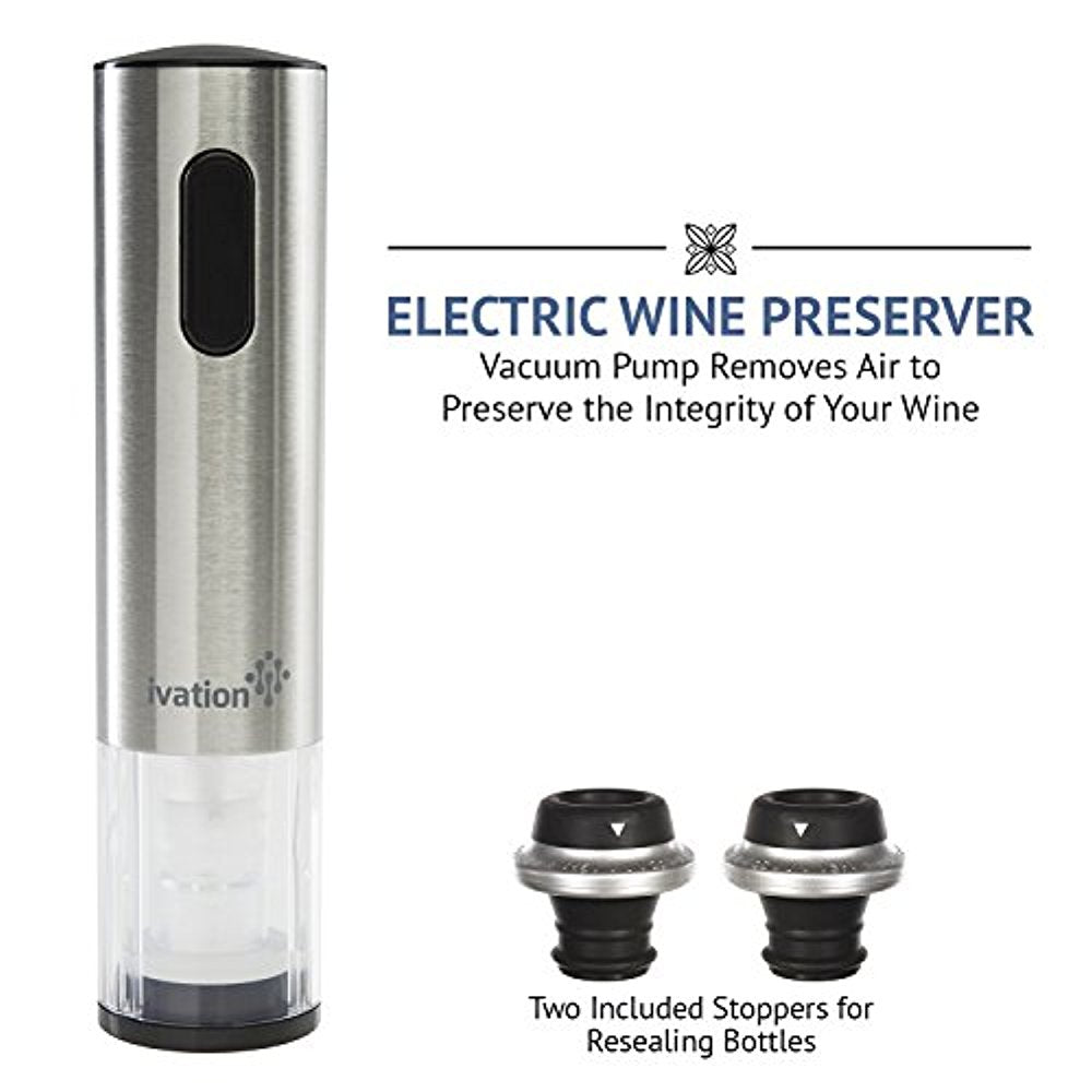 Ivation 7-piece Electric Wine Opener Set, Deluxe Wine Opener Gift