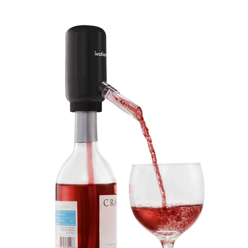 Ivation Wine Aerator & Wine Dispenser with Flexible Tube, Battery-Operated Wine Aerator Pourer Spout