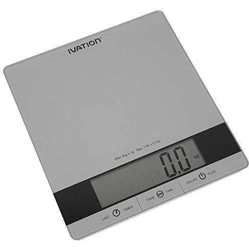 Digital Kitchen Scale W/Timer, Clock – Ivation Products