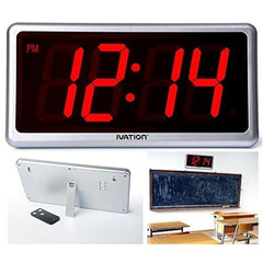 Ivation Huge 36 inch Large Big Oversized Digital LED Clock - Red