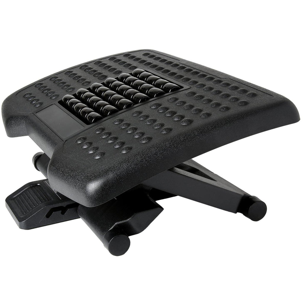 Adjustable Under Desk Footrest Ergonomic Foot Massager Footrest With  Non-slip Foot Pad And Massage Rollers For Home Office C8Q7 - AliExpress