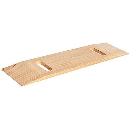 Blue Jay Wooden Transfer Board, Wheelchair/Commode Transfer Board, 10” x  32” with Two Hand Cutouts, 600 lbs., Hardwood Wheelchair Slide Board